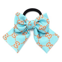  Резинка для волосся з бантиком з шовкової тканини (26978)