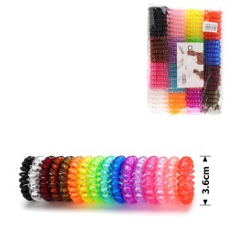 Набір резинок-пружинок для волосся 4см глянсовий прозорий (11431) invisibobble