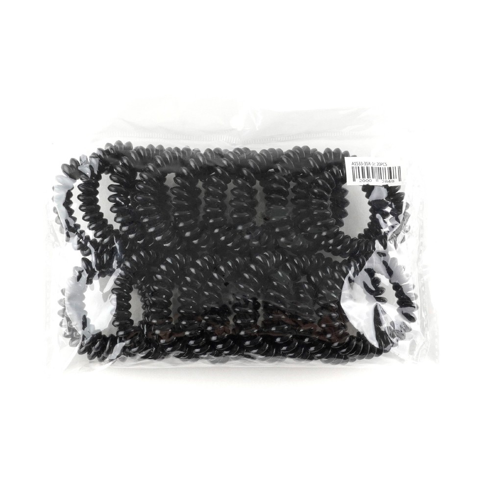 Резинка-пружинка для волос Ø50mm чёрная глянцевая (invisibobble) 11630 3
