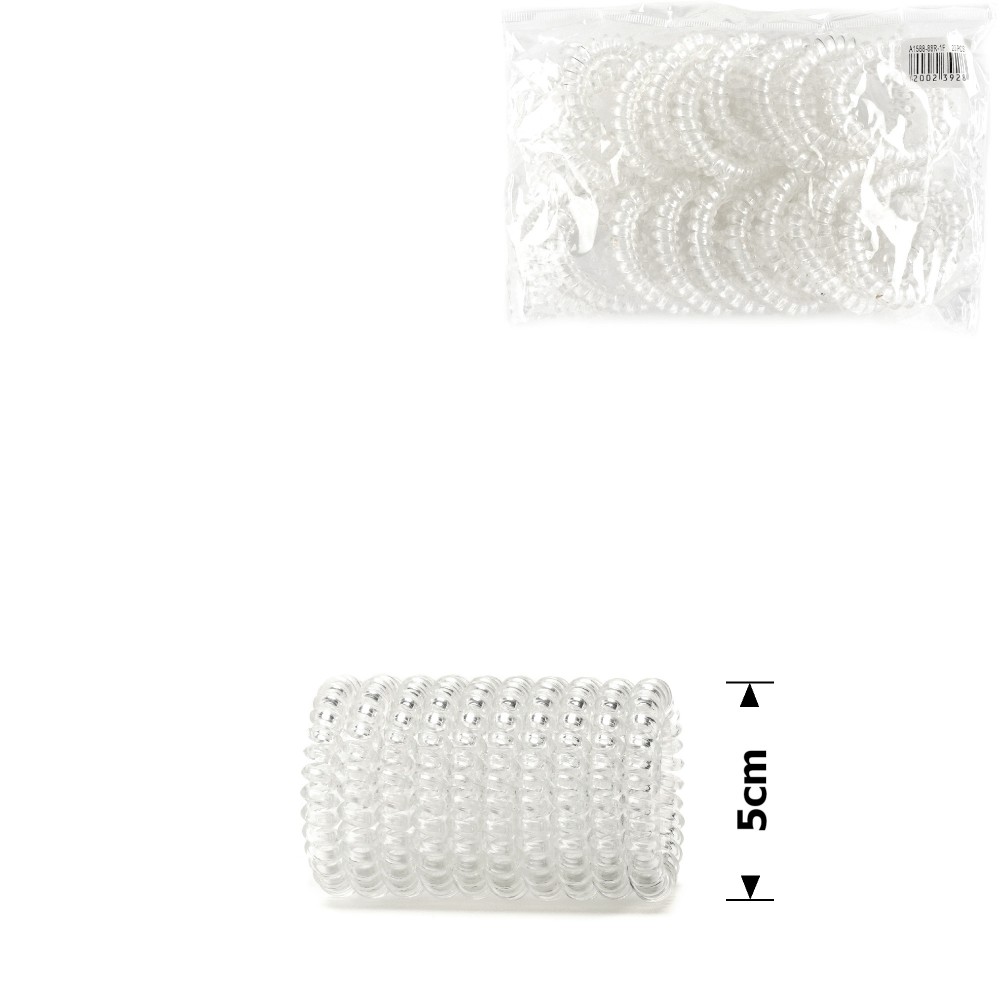 Резинка-пружинка для волос Ø50mm прозрачная глянцевая (invisibobble) 11953 1