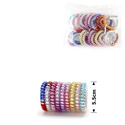 Набор резинок-пружинок для волос 5.5см хромированный (14173) invisibobble