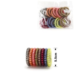 Набір резинок-пружинок для волосся 5.5см хромований (14269) invisibobble