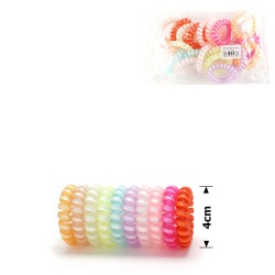 Набір резинок-пружинок для волосся 4см перламутровий (14899) invisibobble