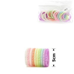 Набір тонких матових резинок-пружинок для волосся 5см (14904) invisibobble