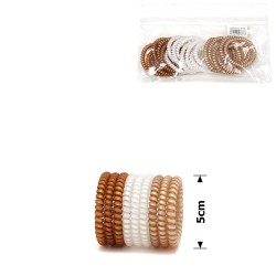 Набір тонких матових резинок-пружинок для волосся 5см (14905) invisibobble