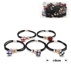 Набор двойных резинок для волос с шариком (14814)