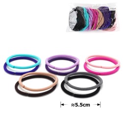 Набір безшовних резинок для волосся кольоровий (15197)