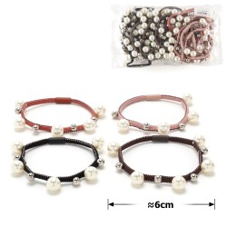 Набір резинок для волосся з перлами (15327)