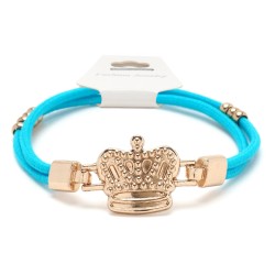 Резинка для волосся подвійна з фігуркою корона (25733)