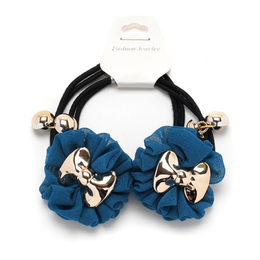 Пара резинок для волосся подвійні з бантиком 2шт (25737) 11