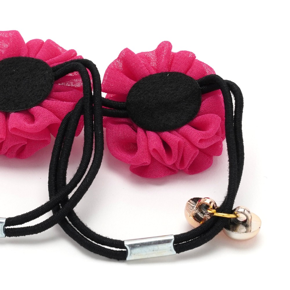 Пара резинок для волосся подвійні з бантиком 2шт (25737) 14