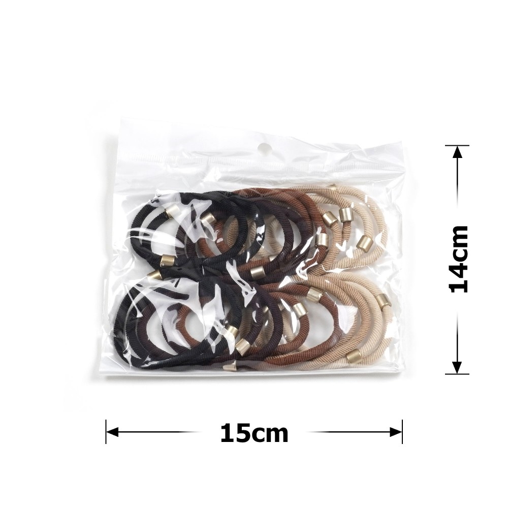 Набір резинок для волосся коричневий (31433) 4