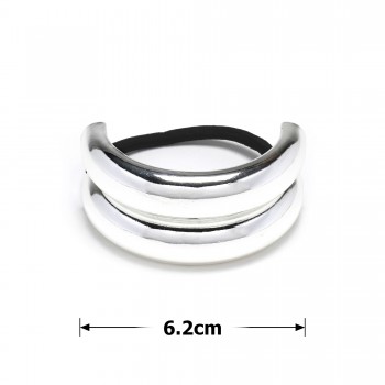 Резинка для волосся хвостова з прикрасою 6.2см (31764)