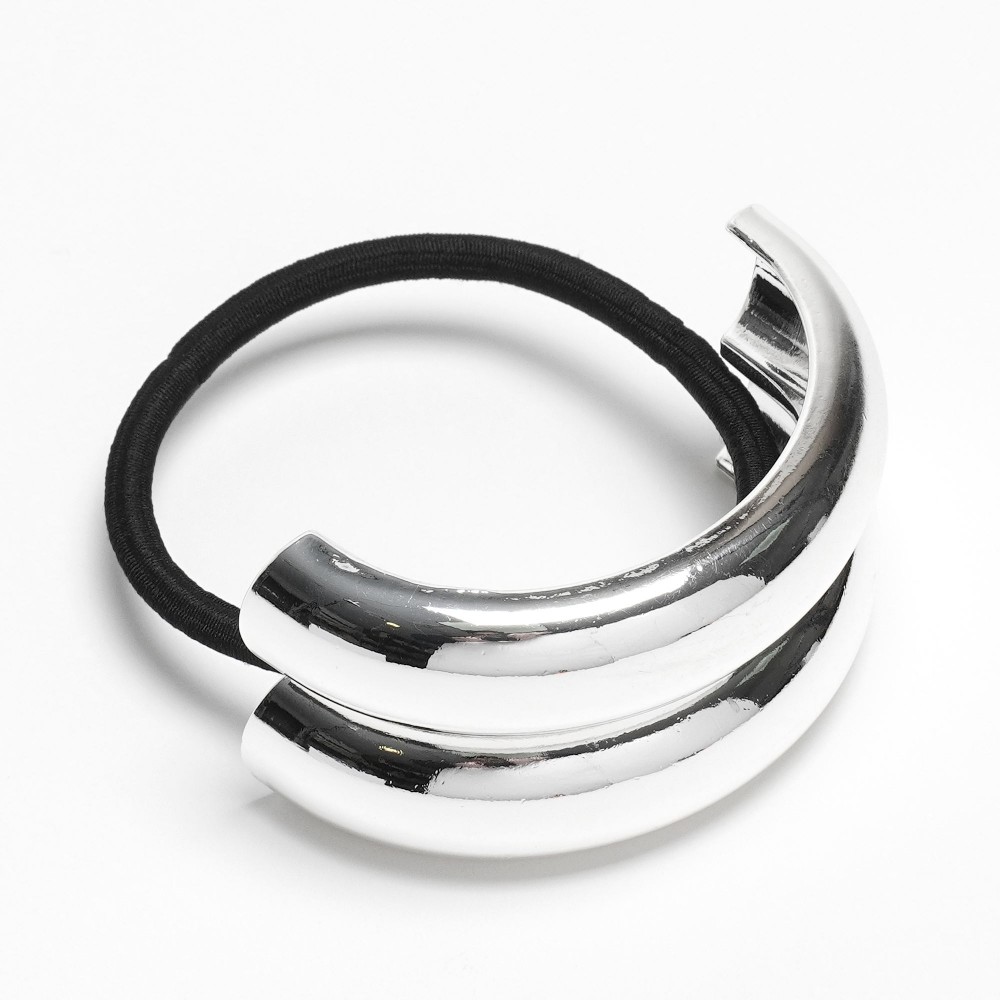 Резинка для волосся хвостова з прикрасою 6.2см (31764) 2