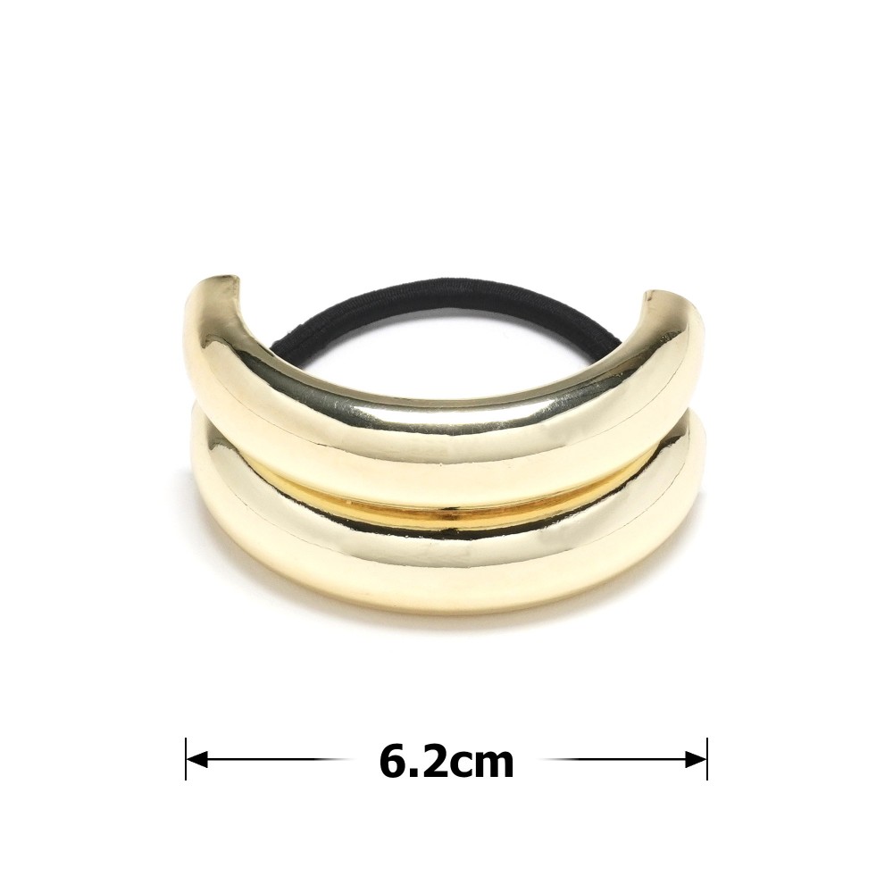 Резинка для волосся хвостова з прикрасою 6.2см (31764) 2