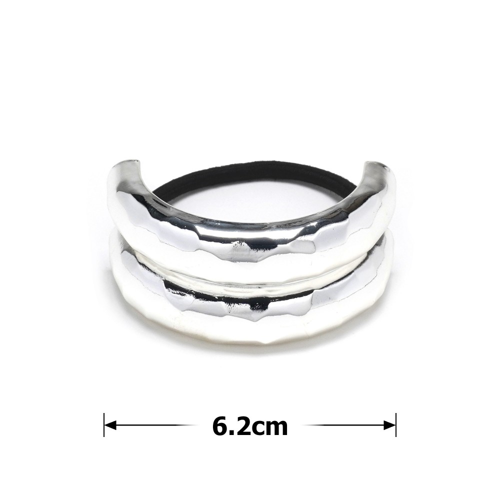 Резинка для волосся хвостова з прикрасою 6.2см (31765) 2