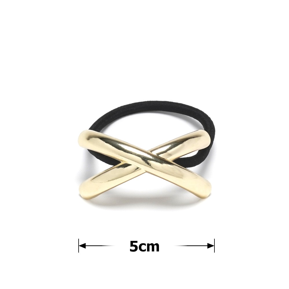 Резинка для волосся хвостова з прикрасою 5см  (31766) 2