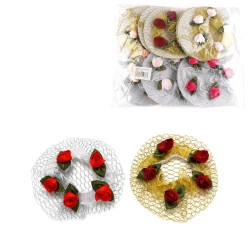 Набор сеточек для гульки с розочками 12шт (1257)