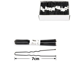  Набір шпильок в коробочці 7см чорний (10х50шт) (12123)