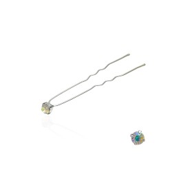 Набір шпильок для волосся зі стразами хамелеонового кольору (4 лапки) 36шт (3085)