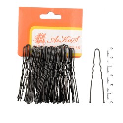  Набір шпильок у пакеті 6см чорний (4239)