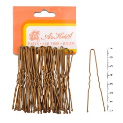  Набір шпильок в пакеті 7см коричневий (6736)