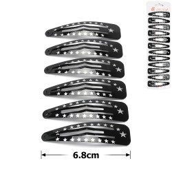 (39-11996) Набір заколок-хлопушок для волосся Stars 6.8см