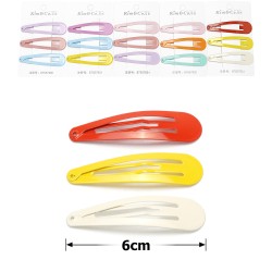 (44-15638) Набір заколок-хлопушок для волосся 6см глянсовий кольоровий