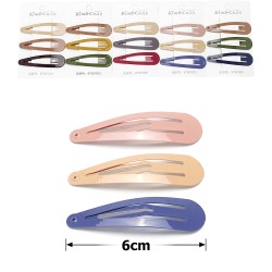 (44-15639) Набір заколок для волосся 6см глянсовий кольоровий