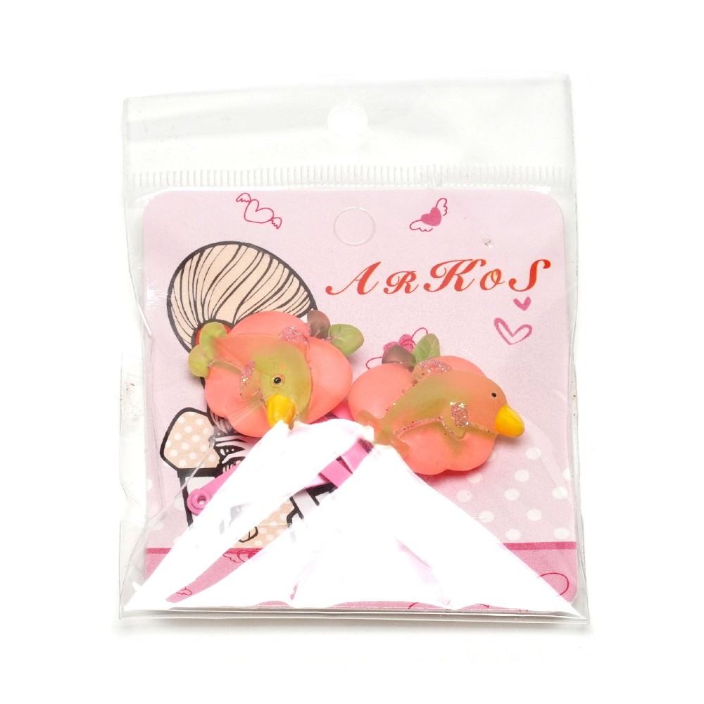 Набір заколок хлопушок 3.9см 2шт (27071) 12