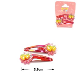  Набір заколок хлопушок 3.9см 2шт (28676)