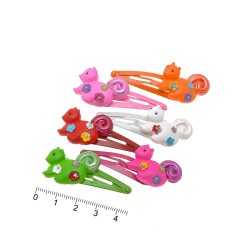 Набір дитячих заколок-хлопушок для волосся Білка (517)