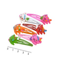 Набір дитячих заколок-хлопушок для волосся Рибка (526)