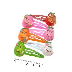 Набір дитячих заколок-хлопушок для волосся Груша (556)