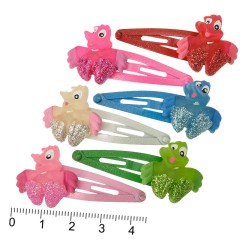 Набір дитячих заколок-хлопушок для волосся Пташка (581)