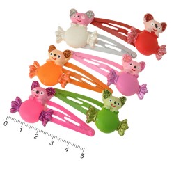 Набор детских заколок-хлопушек для волос Коала (612)