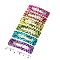 Набір заколок-хлопушок з пластиковою накладкою 5.5см (6485)