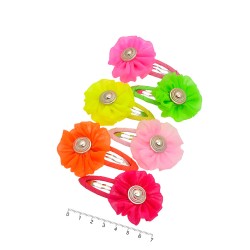 Набір дитячих заколок-хлопушок для волосся з бантиком (7391)