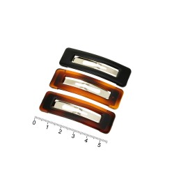 Набір заколок-хлопушок з пластиковою накладкою 5.5см (7410)