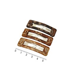 Набір заколок-хлопушок з пластиковою накладкою 5.5см (7411)