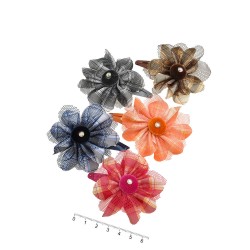 Набор детских заколок-хлопушек для волос с бантиком (8992)