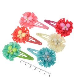 Набір дитячих заколок-хлопушок для волосся з бантиком (9861)