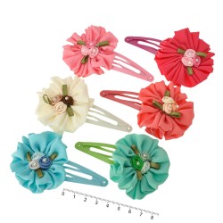Набір дитячих заколок-хлопушок для волосся з бантиком (9864)