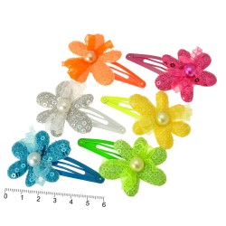 Набір дитячих заколок-хлопушок для волосся з бантиком (9868)