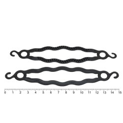 Набір заколок твістерів для зачісок пластиковий чорний (10939)