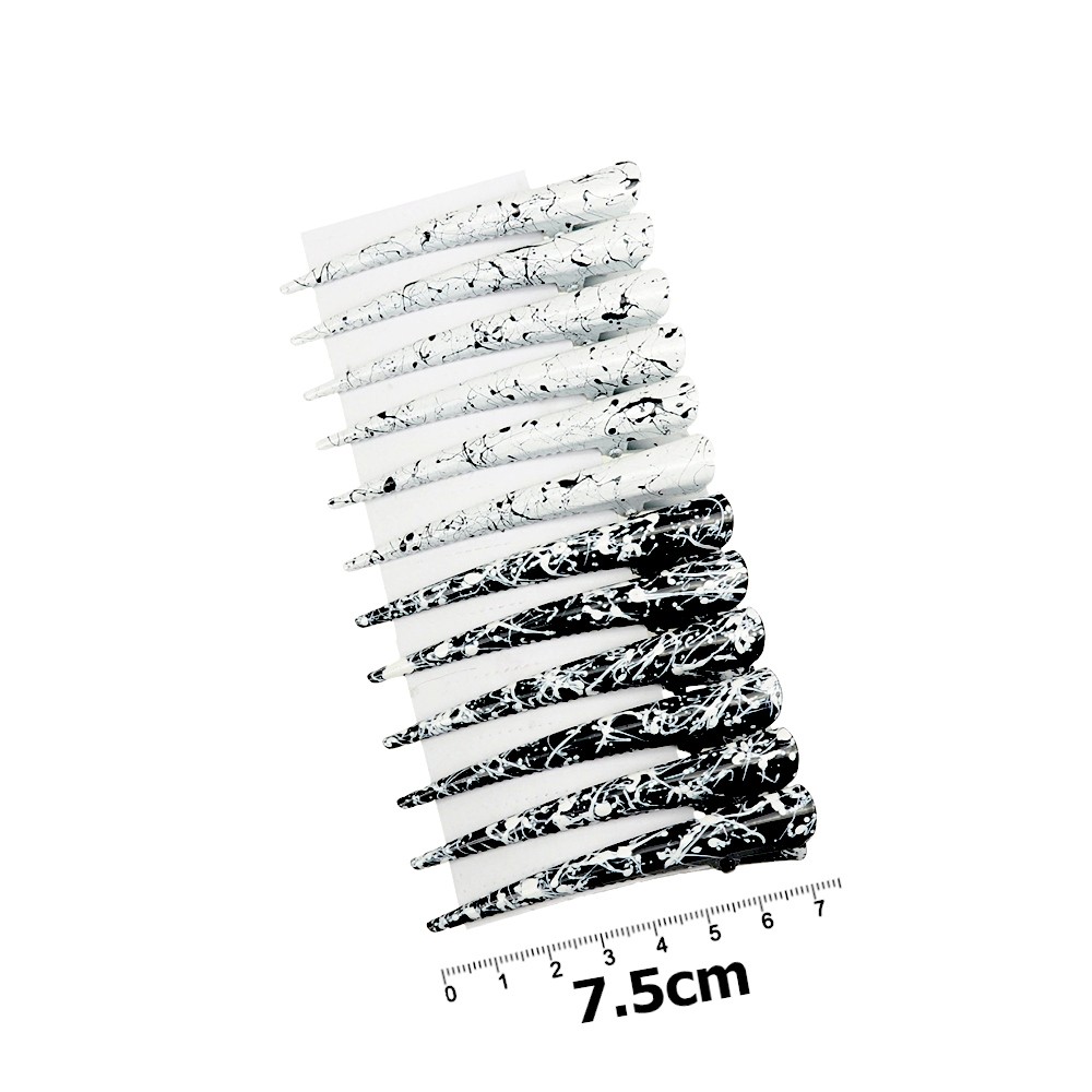 Заколка-уточка для волос стрела — 7.5cm 11702 с узорами 2