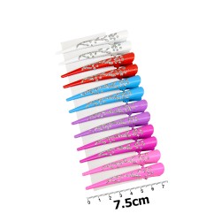 Набір заколок-качечок стріли 7.5см різнокольоровий (12162)