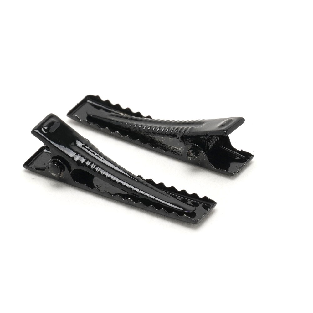 Набір металевих заколок-качечок заготовок 3.2см чорний (14518) 2