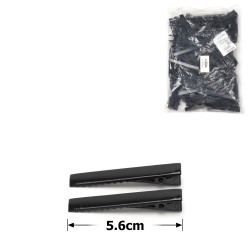 Набор металлических заколок-уточек заготовок 5.6см черный (14596)