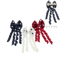 (03-14968) Набор уточек-бантов для волос с рюшиками